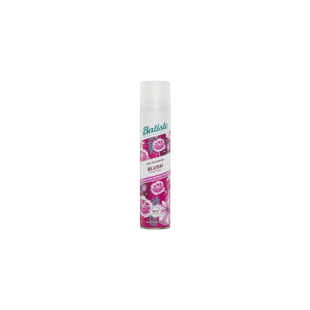 Batiste Dry Shampoo In Blush 200Ml, Floral & Flirty Fragrance, No Rinse Spray To Refresh Hair In Between Washes (Packing May Vary)