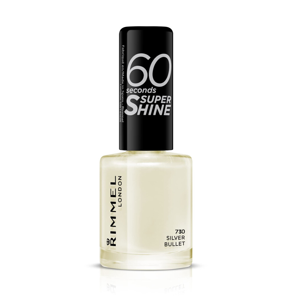 Rimmel 60 Seconds Super Shine Nail Polish - Silver Bullet