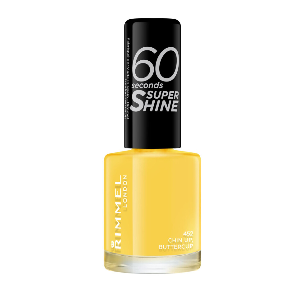 Rimmel 60 Seconds Super Shine Nail Polish - 8 ml, Chin Up Buttercup