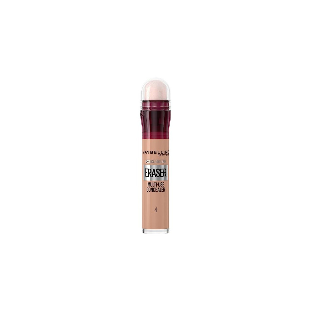 Maybelline Instant Anti Age Eraser Eye Concealer, Dark Circles And Blemish Concealer, Ultra Blendable Formula, 04 Honey