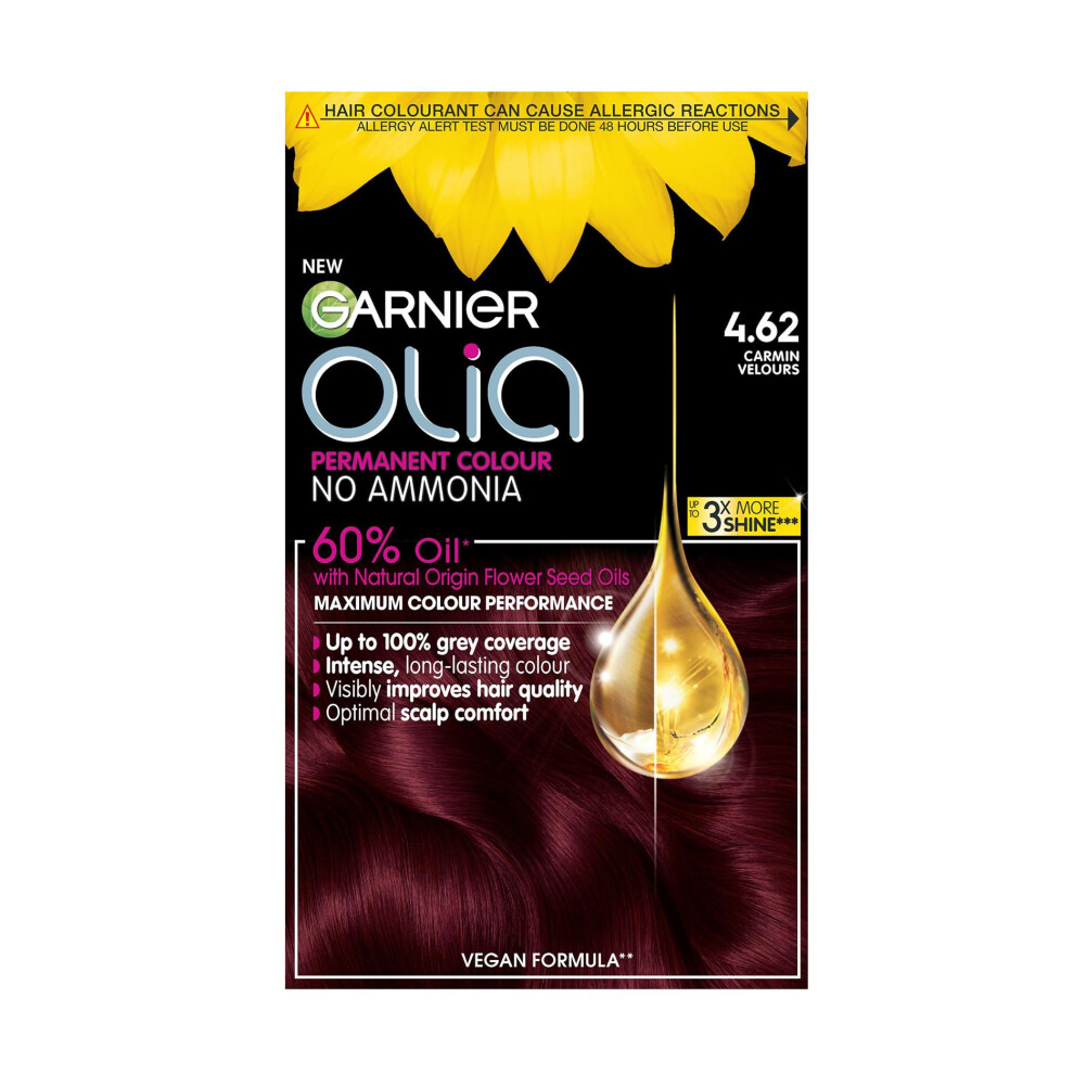 Garnier Olia Permanent Hair Dye 4.62 Dark Garnet Red