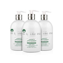Baylis & Harding Jasmine and Apple Blossom Anti-Bacterial Hand Wash, 500 ml (Pack of 3) - Vegan Friendly