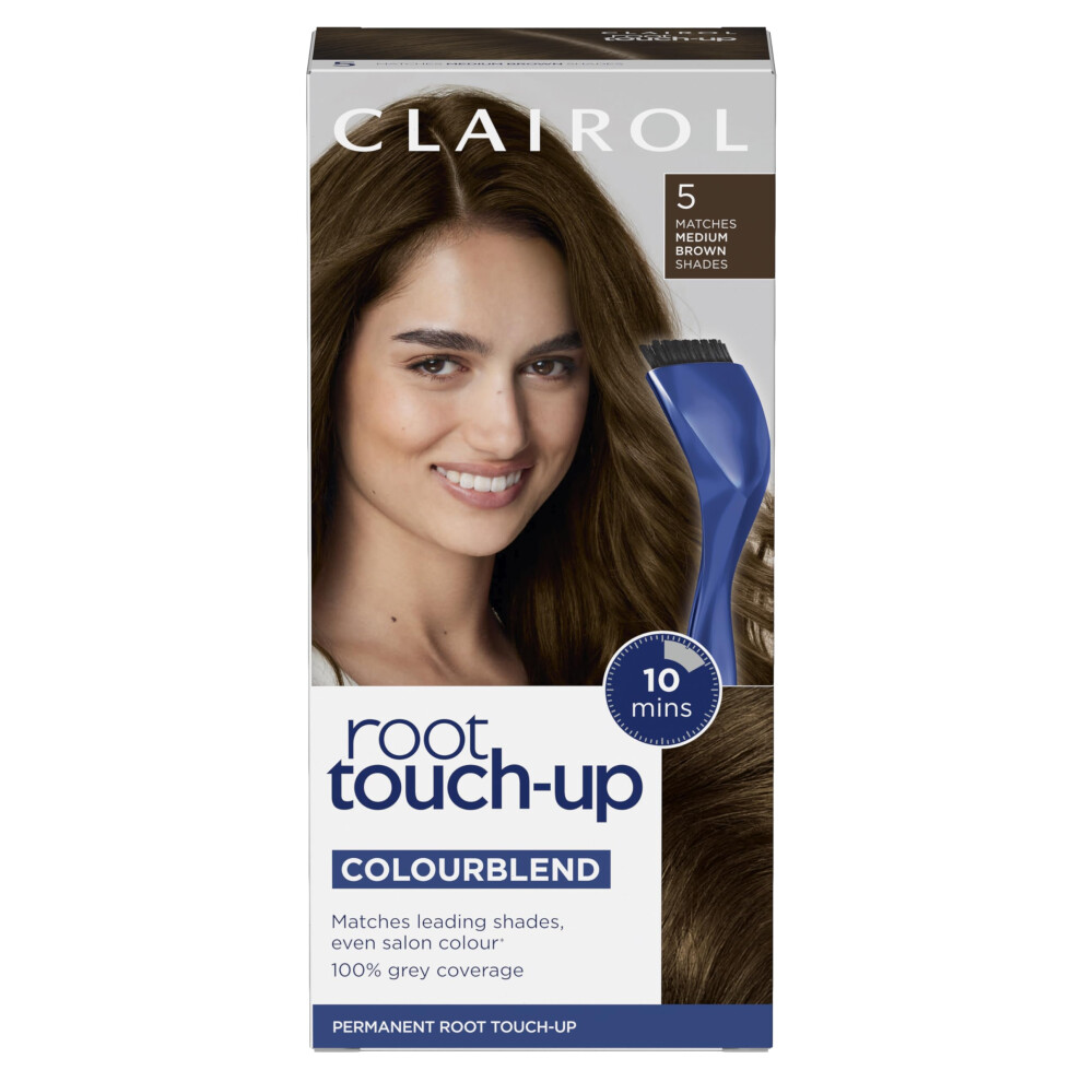 Clairol Root Touch-Up Permanent Hair Dye, 5 Medium Brown