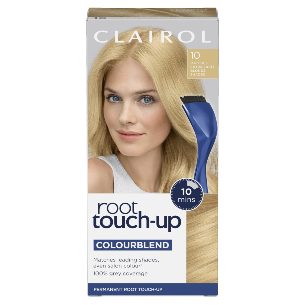 Clairol Root Touch-Up Permanent Hair Dye, 10 Extra Light Blonde