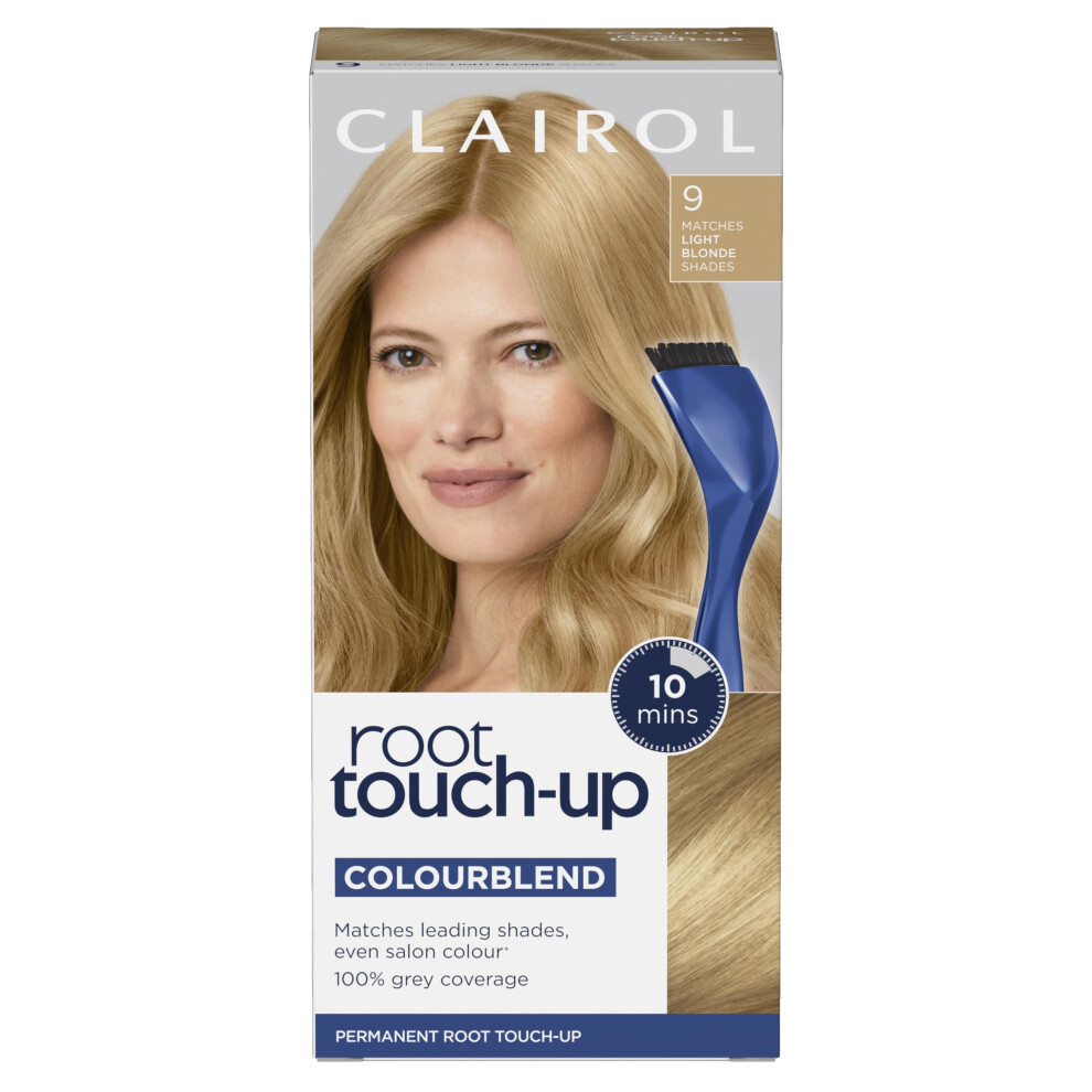 Clairol Root Touch-Up Permanent Hair Dye, 9 Light Blonde