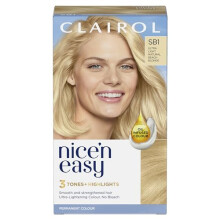 Clairol Nice'n Easy CrÃme, Natural Looking Oil Infused Permanent Hair Dye, SB1 Ultra Light Natural Beach Blonde (Packing May Vary)