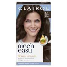 Clairol Nice'n Easy CrÃme, Natural Looking Oil Infused Permanent Hair Dye, 5A Medium Ash Brown