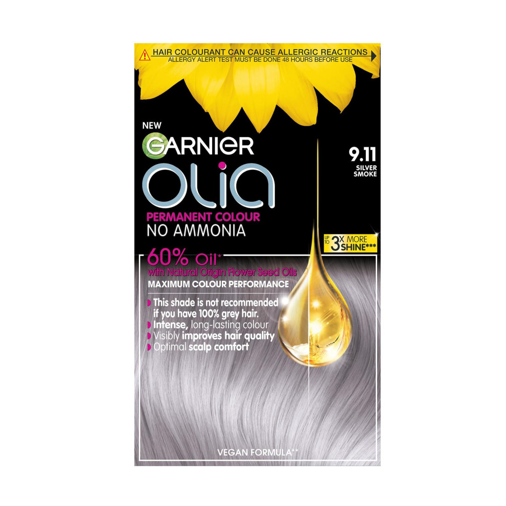 Garnier Olia 9.11 Metallic Silver Permanent Hair Dye