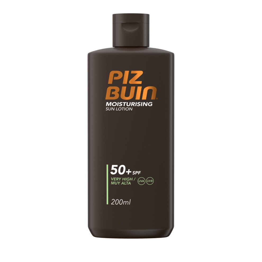 Piz Buin Moisturising Sun Lotion SPF50+, 200ml (Packaging May Vary)