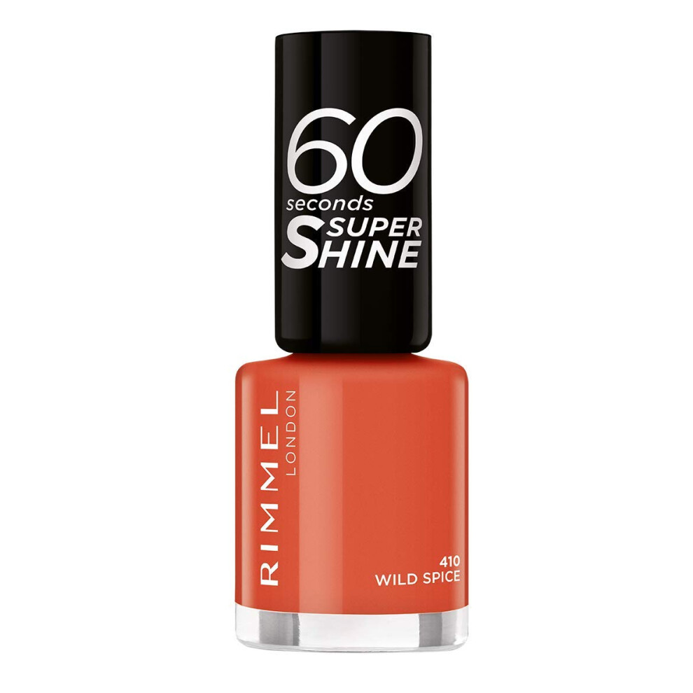 Rimmel 60 Seconds Super-Shine Nail Polish, 410 Wild Spice, 8 ml