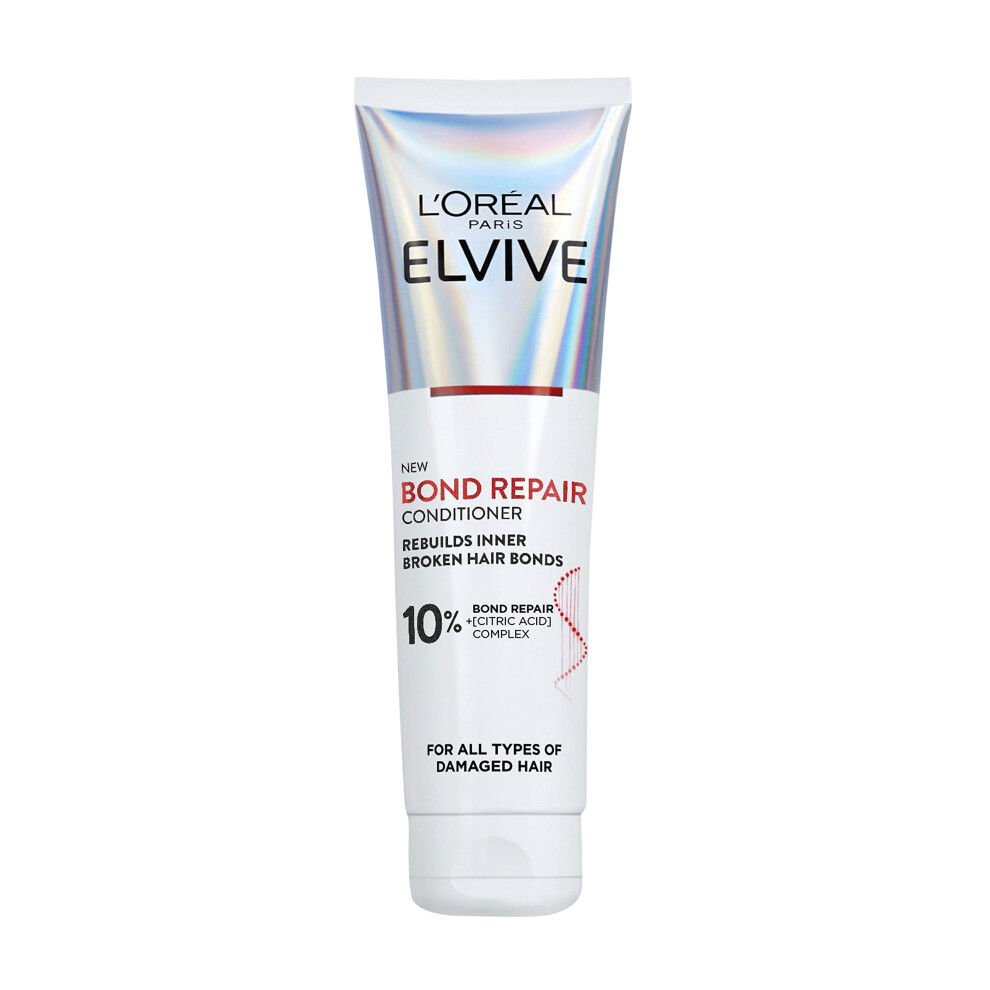 L'Oreal Paris Elvive Bond Repair Conditioner, for Damaged Hair, for Deep Repair, Bonding Hair Care, 150ml