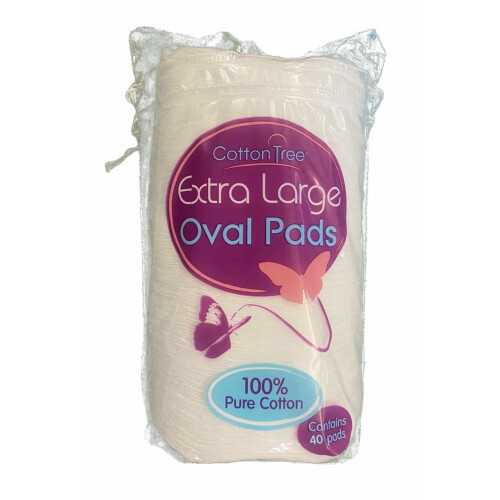 Cotton Tree Extra Large Oval Pads 40 Pack