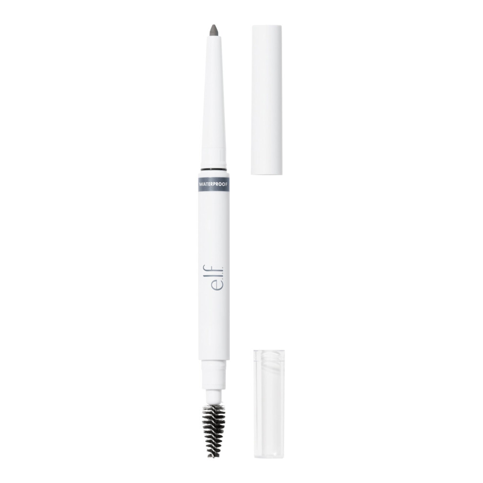 e.l.f. Instant Lift Waterproof Brow Pencil, Long-Lasting Eyebrow Pencil For Grooming & Shaping Brows, Vegan & Cruelty-Free, Grey