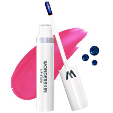Wonderskin Wonder Blading Lip Stain Masque, Long Lasting Lip Tint, Transfer Proof, Matte Finish, Waterproof Formula (Neon Rose Masque)