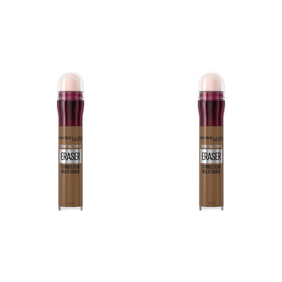 Maybelline Instant Anti Age Eraser Eye Concealer, Dark Circles and Blemish Concealer, Ultra Blendable Formula, 149 Deep Bronze (Pack of 2)