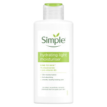 Simple Kind to Skin Hydrating Light Moisturiser with Pro-Vitamins B5 and E, 12-Hour Hydration, 125 ml