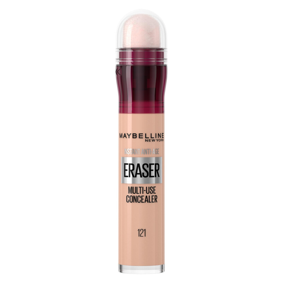 Maybelline Instant Anti Age Eraser Eye Concealer, Dark Circles And Blemish Concealer, Ultra Blendable Formula, 12 Light Honey