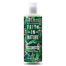Faith In Nature Natural Tea Tree Conditioner, Cleansing, Vegan & Cruelty Free, No SLS or Parabens, For Normal to Oily Hair, 400ml