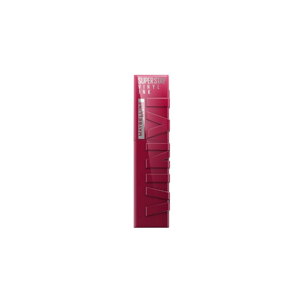 Maybelline New York Lip Colour, Smudge-free, Long Lasting Up To 16h, Liquid Lipstick, Shine Finish, SuperStay Vinyl Ink, 30 Unrivaled