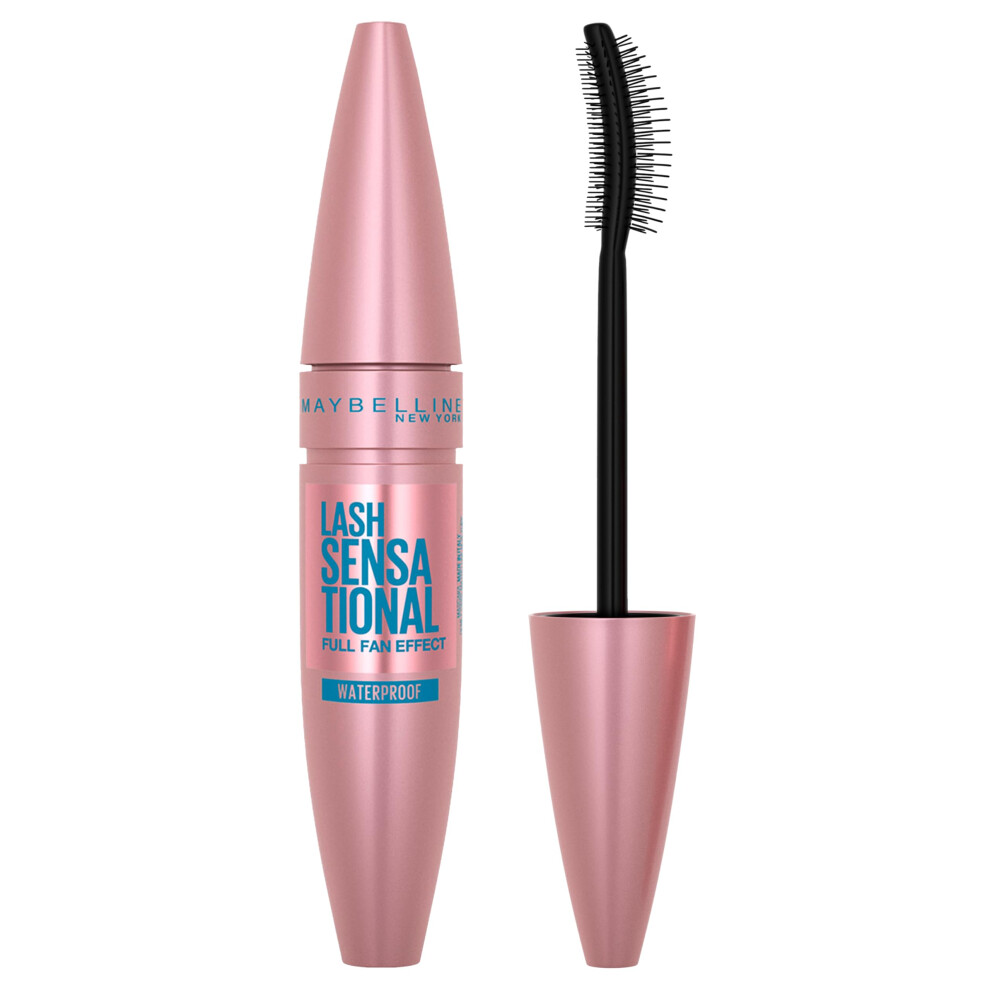 Maybelline Mascara, Lash Sensational Volumizing and Thickening Waterproof Mascara, Black