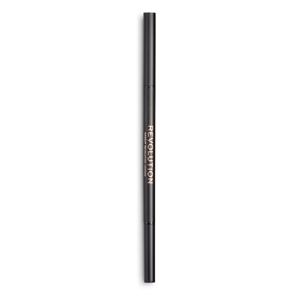 Xx Revolution Beauty London Brown Makeup Revolution Precise Brow Pencil, Double-Ended, Ultra-Fine Pencil Tool, Includes Spoolie, Dark