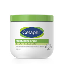 Cetaphil Moisturising Cream 450g – For Dry to Very Dry, Sensitive Skin; Fragrance-Free with Niacinamide & Vitamin E (FIL.1765.V00)