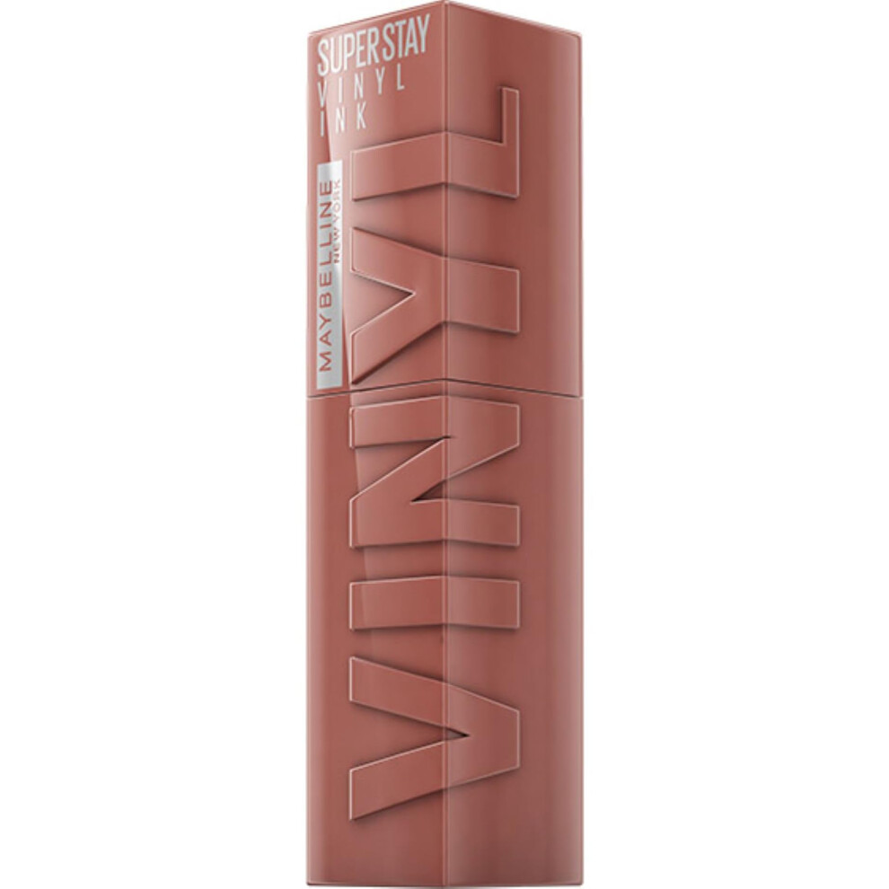 Maybelline New York Lip Colour, Smudge-free, Long Lasting up to 16h, Liquid Lipstick, Shine Finish, SuperStay Vinyl Ink, 120 Punchy