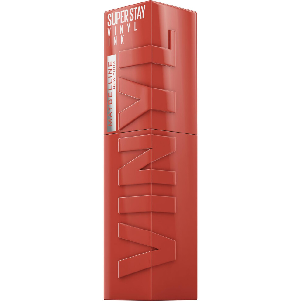 Maybelline New York Lip Colour, Smudge-Free, Long Lasting Up To 16H, Liquid Lipstick, Shine Finish, Superstay Vinyl Ink, 125 Keen
