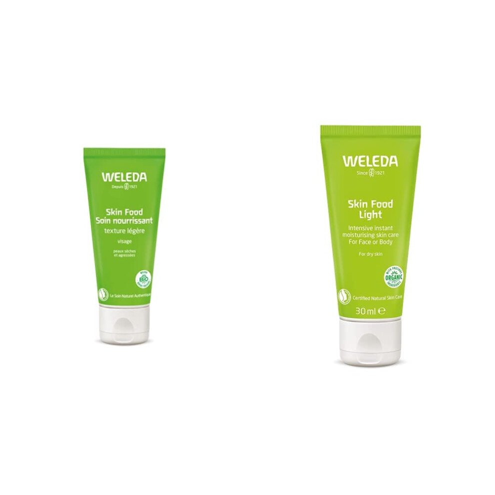 Weleda Skin Food Light Moisturiser for Dry Skin 75 ml & Skin Food Light Small 30ml