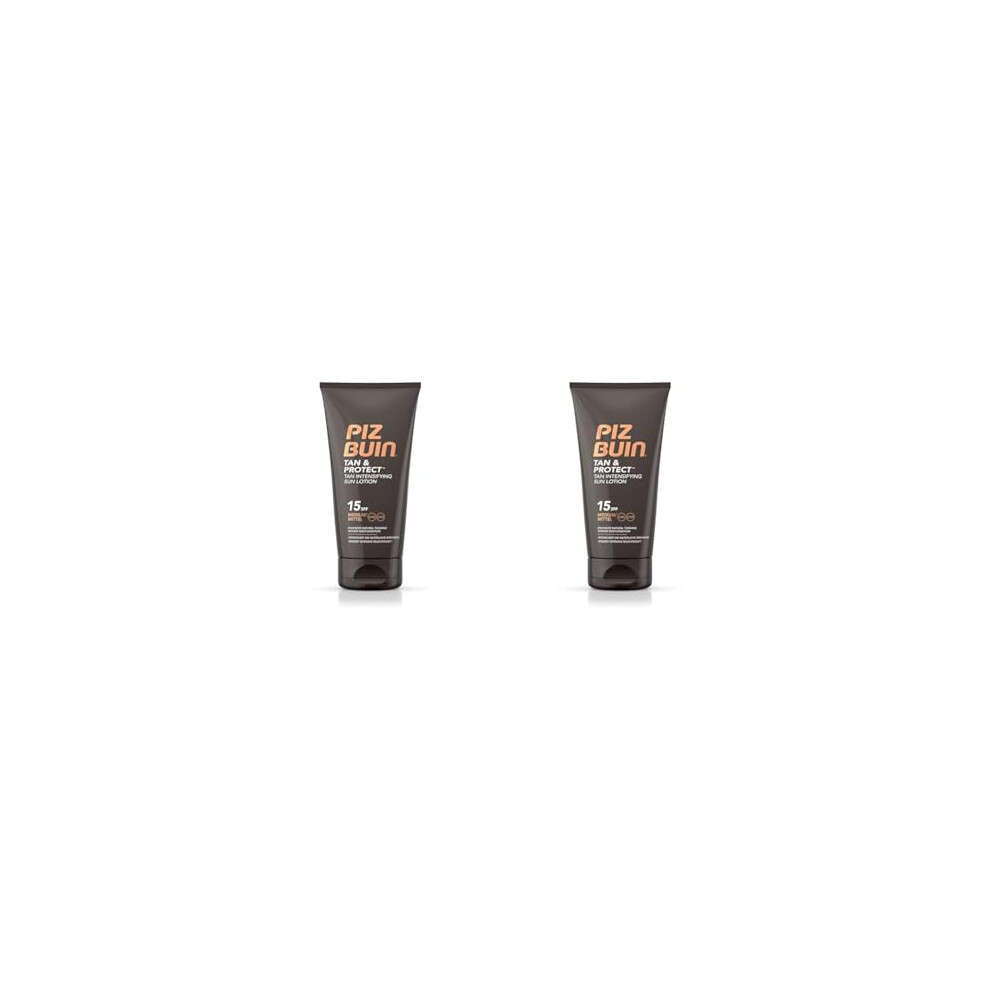 Piz Buin Tan and Protect Tan Intensifying Lotion SPF 15, 150 ml (Pack of 2)