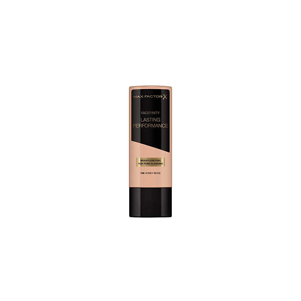 Max Factor Lasting Performance Long-Lasting Liquid Foundation - 108 Honey Beige, 35 ml