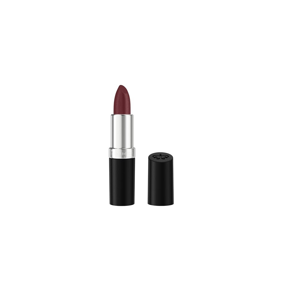 Rimmel Lasting Finish Lipstick 380 Plum Pillow, Creamy Satin Finish, Long Lasting 8 HR Wear, Comfortable Formula, Rich Pigment