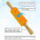 Silicone dough mat baking mat 40  30cm with rolling pin dough roller, roll-out mat non-stick coated 6