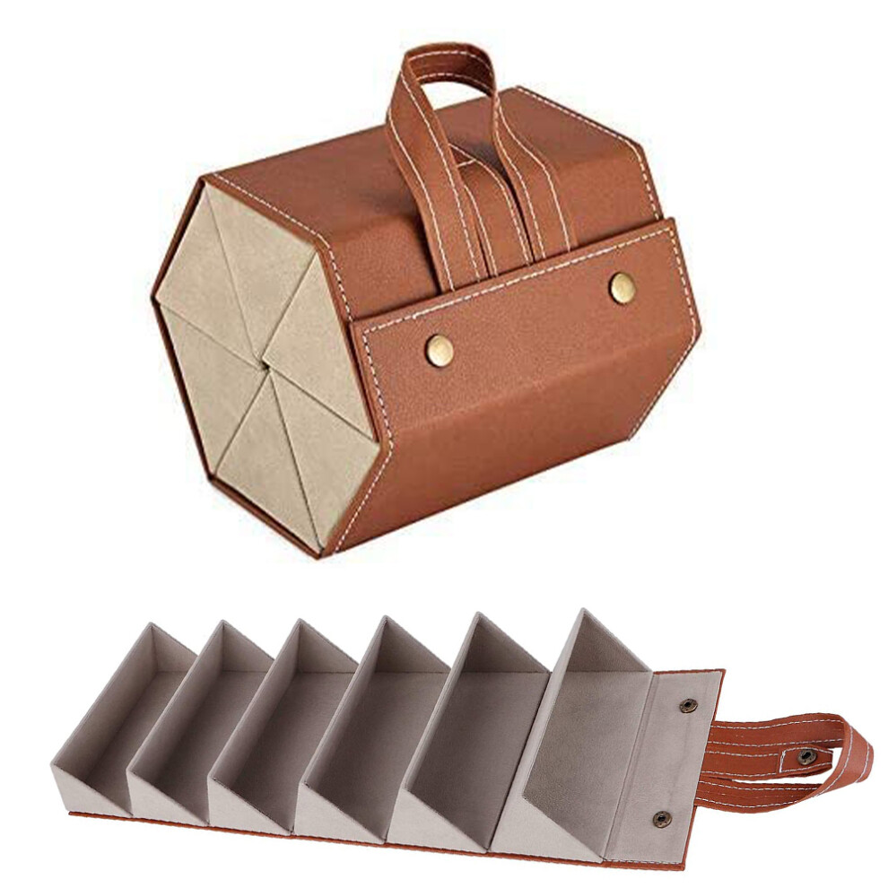 Yohou Sunglasses Organizer Case, 6 Slots Sunglass Travel Case For Multiple Pairs, Eyeglasses Storage Box