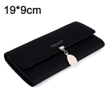 Wallet for Women PU Leather Leaf Pendant Card Holder Phone Checkbook Organizer Zipper Coin Purse