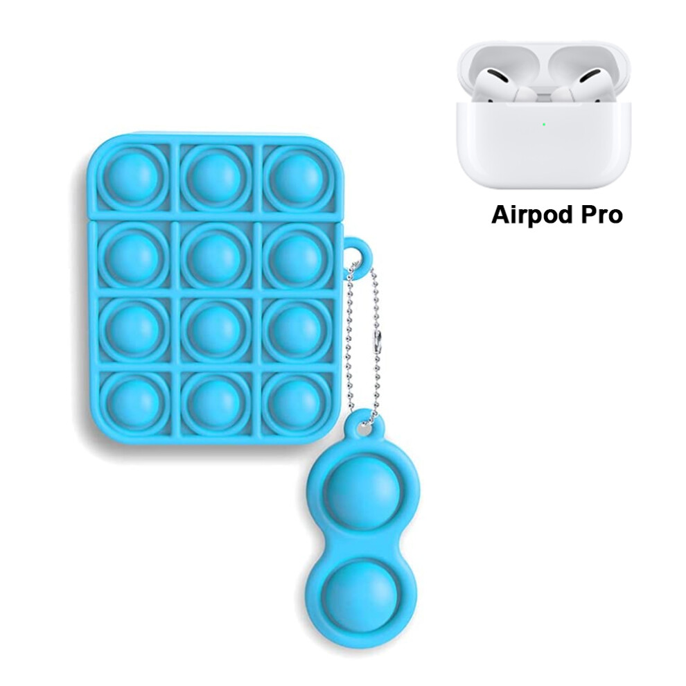 Cute Case Compatible With Airpods Pro, Silicone Shockproof Mini Case Cover Pink/Purple 9379360726693