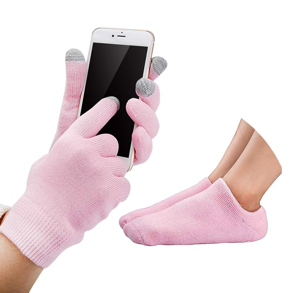 Touch Screen Gloves & Socks, Moisturizing Gel Socks and Gloves Set-image-OPC-PFBWS2X-NEW