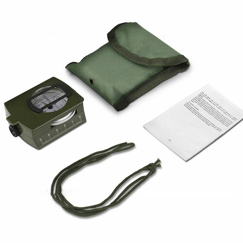 Survival Compass, Military Compass Hiking, Orienteering Lensatic Compass 1