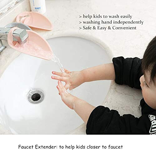 Faucet Extender - Sink Handle Extender, Safe Fun Bathroom Hand-Washing Solution for Babies 2