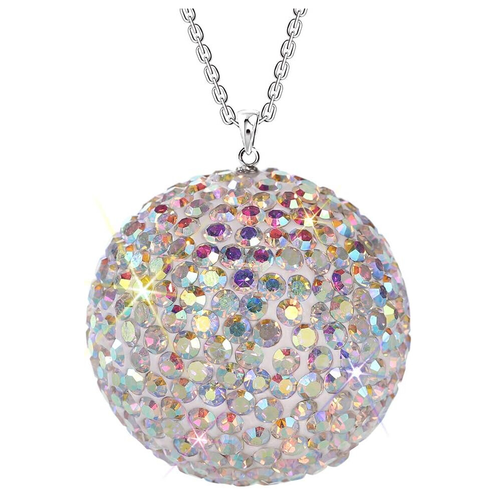 Car Rear View Mirror Ornament Hanging Lucky Ball Christmas Crystal Pendant Bling Car Accessories 9379360726884