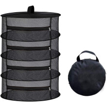 4 Layers Foldable Mesh Large Hanging Drying Net Drying Net for Hanging Water Culture Tent Herb Bud Plant Drying Rack Net