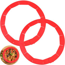 Adjustable Pie Crust Shield, BPA-free and Food Safe Silicone Pie Protector for Baking Pie, Fits Rimmed Dish