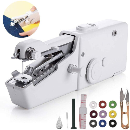 Handheld Sewing Machine, Mini Sewing Machine, Portable Sewing Machine With Sewing Needle for Beginners