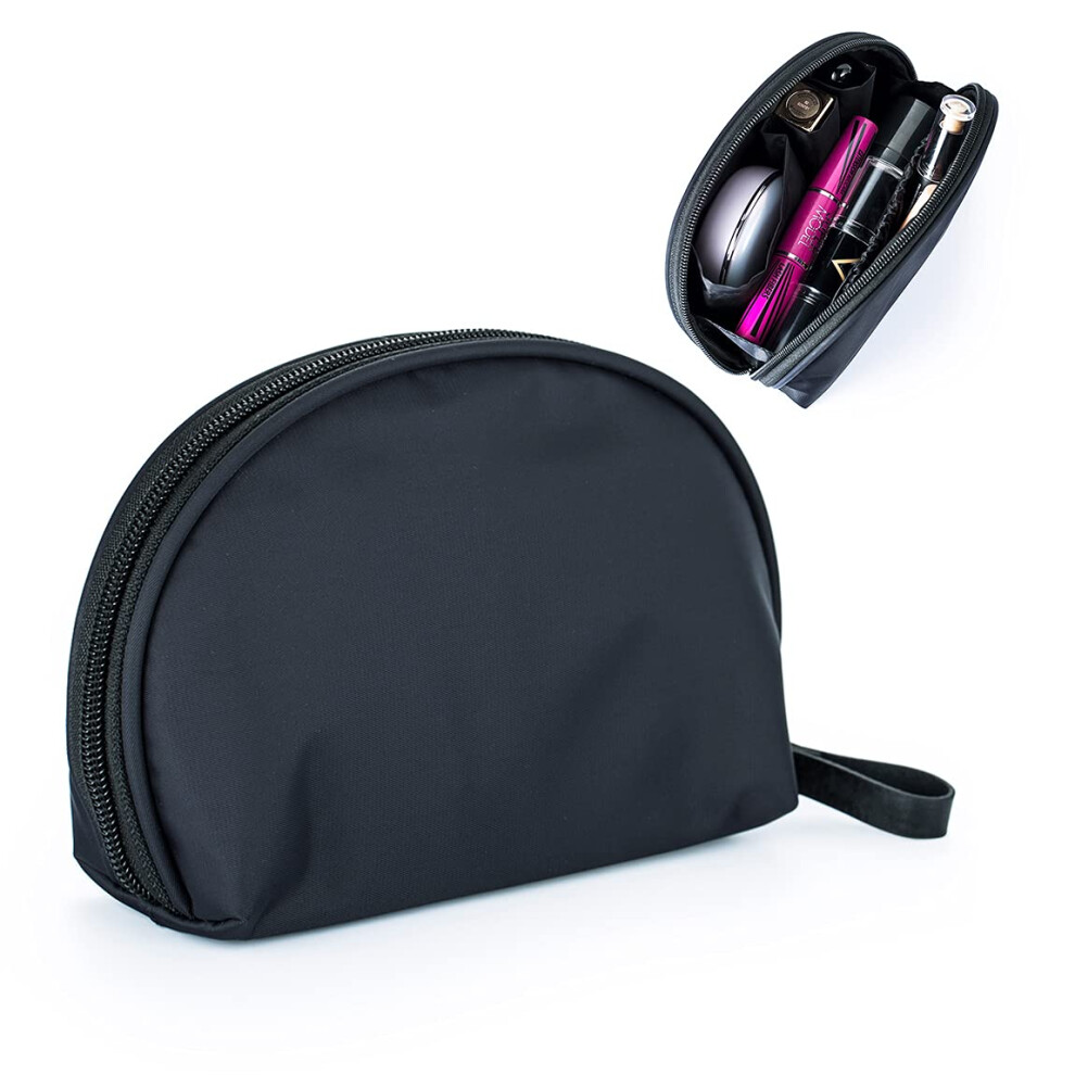 Yohou Half Moon Cosmetic Bag, Travel Makeup Pouch, Portable Waterproof Cosmetic Pouch For Girls Women