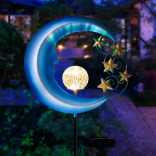 Moon Solar Lights Outdoor Decorative - Waterproof Matal Solar ?Powered Garden Lights