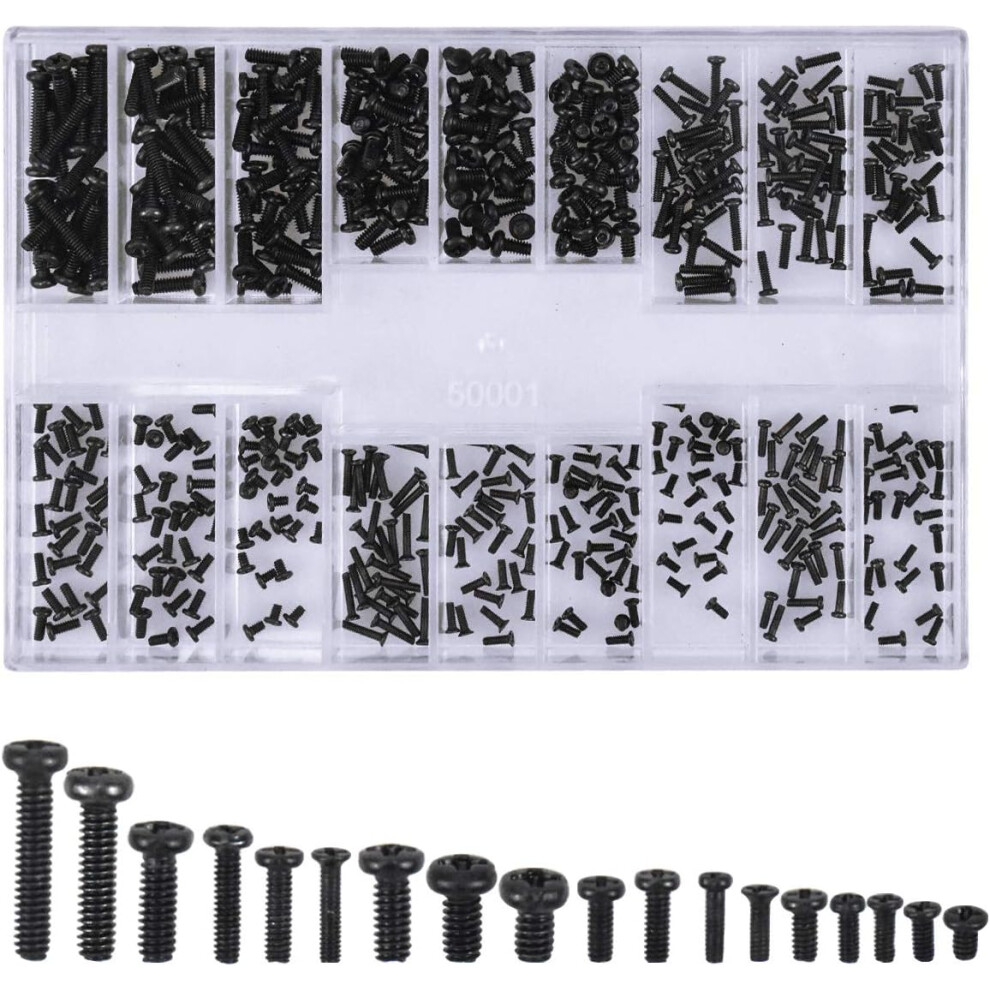 500 Pieces Screw Kit, Countersunk Screws, Micro Screws Of Repair Tool Kits For Computer Repair, Eyewear 9379360725085