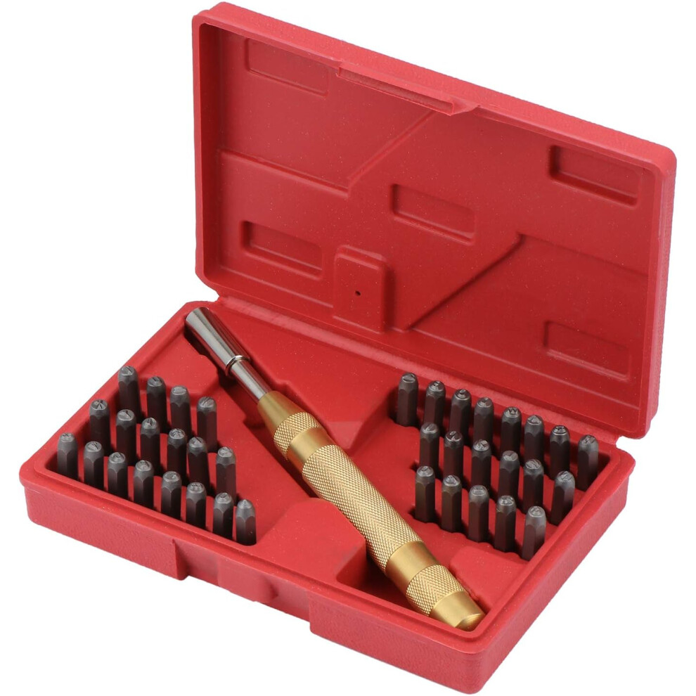 Set Of 38 Metal Punches With Numbers And Letters, Letter Printing Punch In Steel 9379360725184