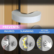 Door Pinch Guards (6 Pack) Baby Proof Doors Extra Soft Foam, Sleek Design, Child Safety, Baby Safety Finger Protectors