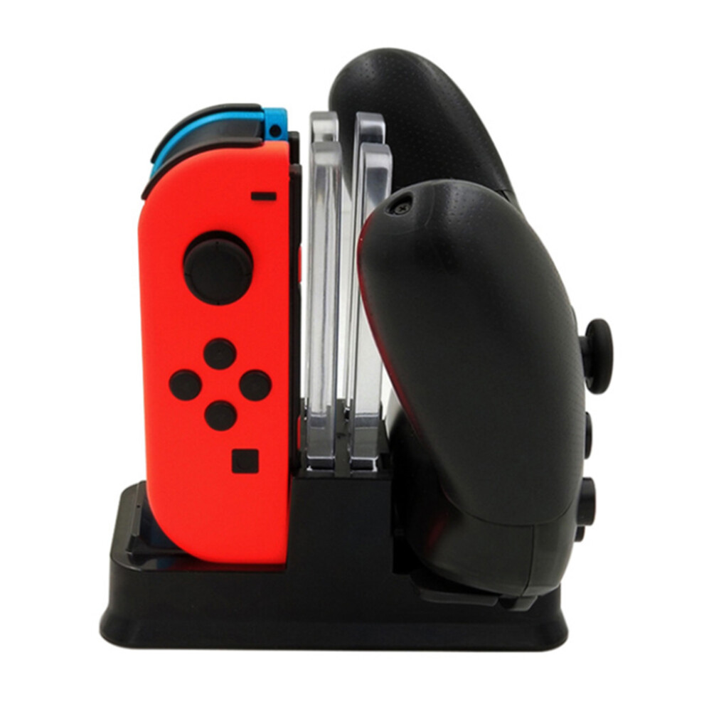 Pro Controller Charger Compatible With Nintendo Switch Joy-Con Charging Dock Station Stand With Led Charging Indicator 9379360728383