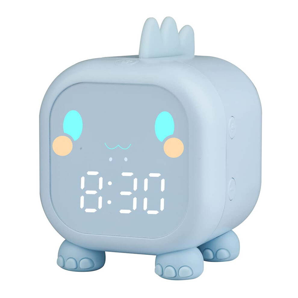 Kids Alarm Clock, Digital Alarm Clock For Kids Bedroom, Cute Dinosaur Alarm Clock Children's Sleep Trainer Green/Purple/Blue Yohou